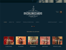 Tablet Screenshot of ducklingcards.com